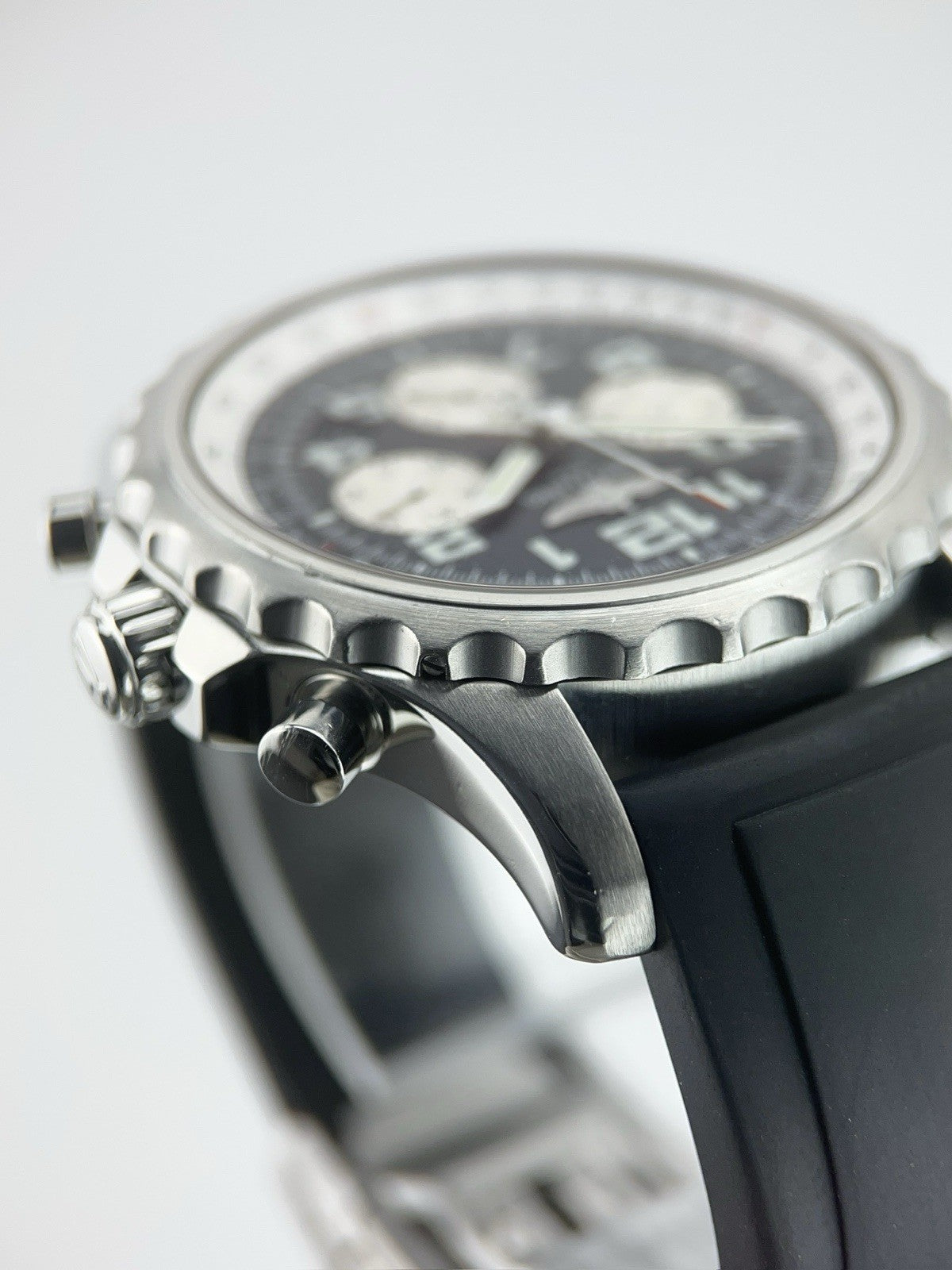 Breitling Chronospace Stainless Steel Black Dial 46mm Automatic Mens A23360