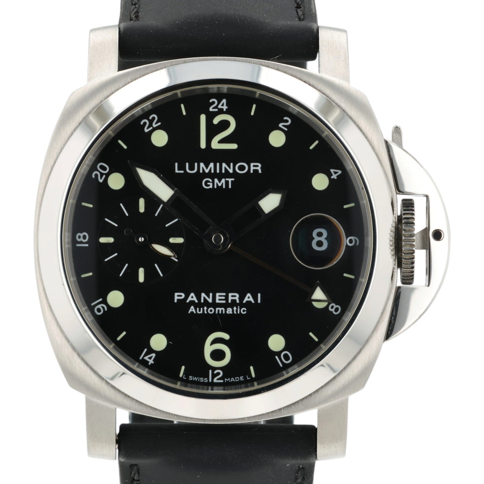 Panerai Luminor GMT Black Dial Stainless Steel 40mm Automatic Mens PAM00159
