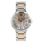 Cartier Ballon Bleu Pink MOP Dial Gold & Steel 36mm Automatic Unisex Watch