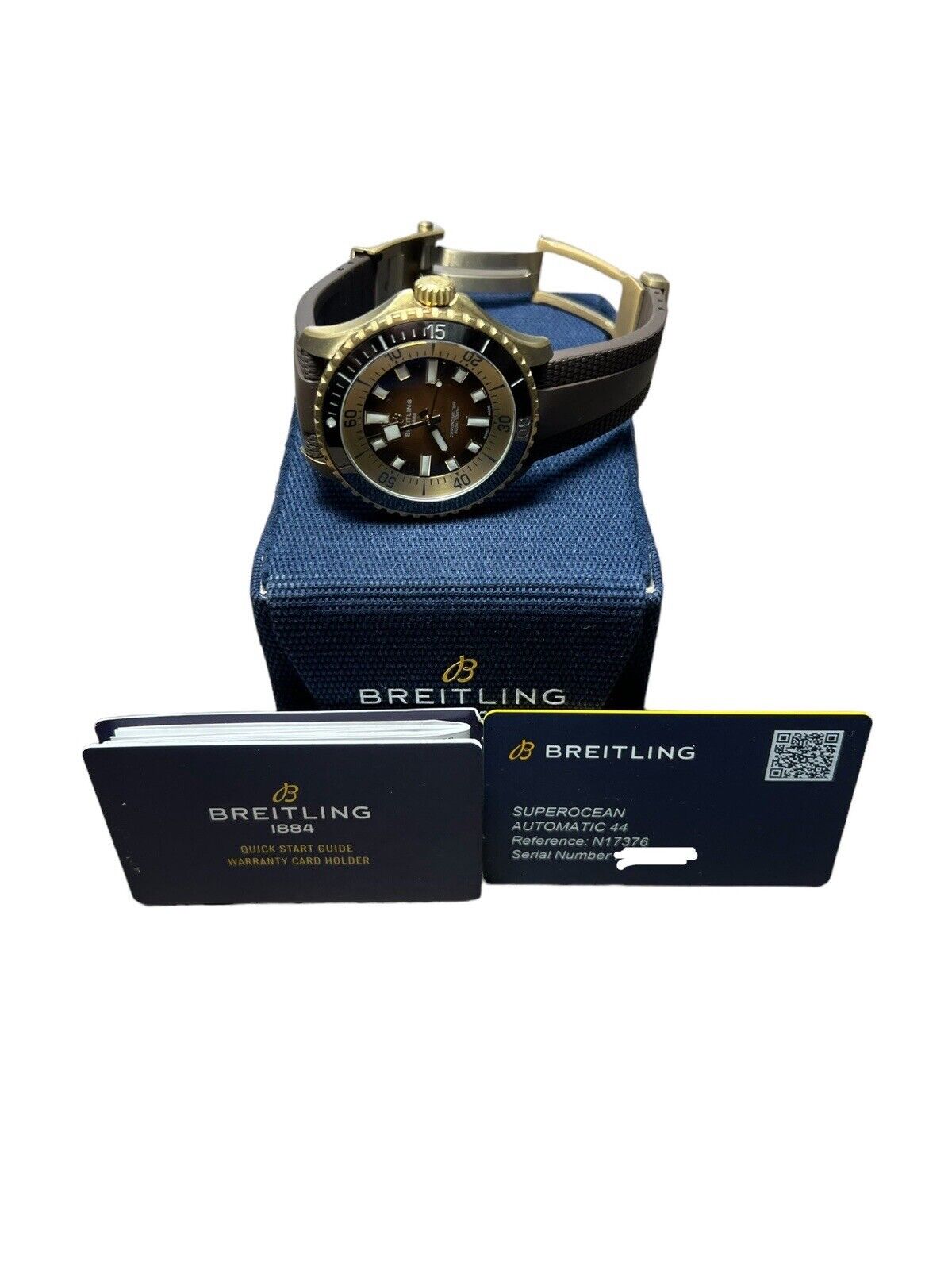 Breitling SuperOcean 44 Ref. N17376 Automatic 44mm Brown Dial Box And Papers