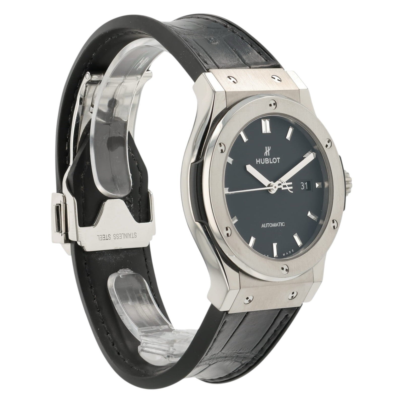 Hublot Classic Fusion Black Dial Titanium 42mm Automatic Men’s 542.NX.1171.RX