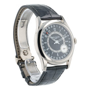 Patek Philipe Calatrava Black Dial 18k White Gold 39mm Auto Men’s Watch 6006G