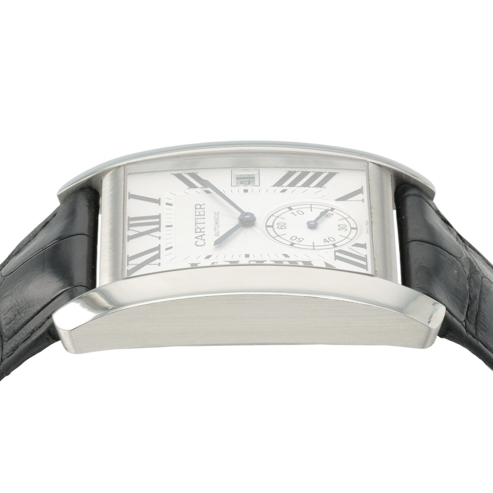 Cartier Tank MC Large Model 34mm Silver Dial Automatic Steel W5330003 3589