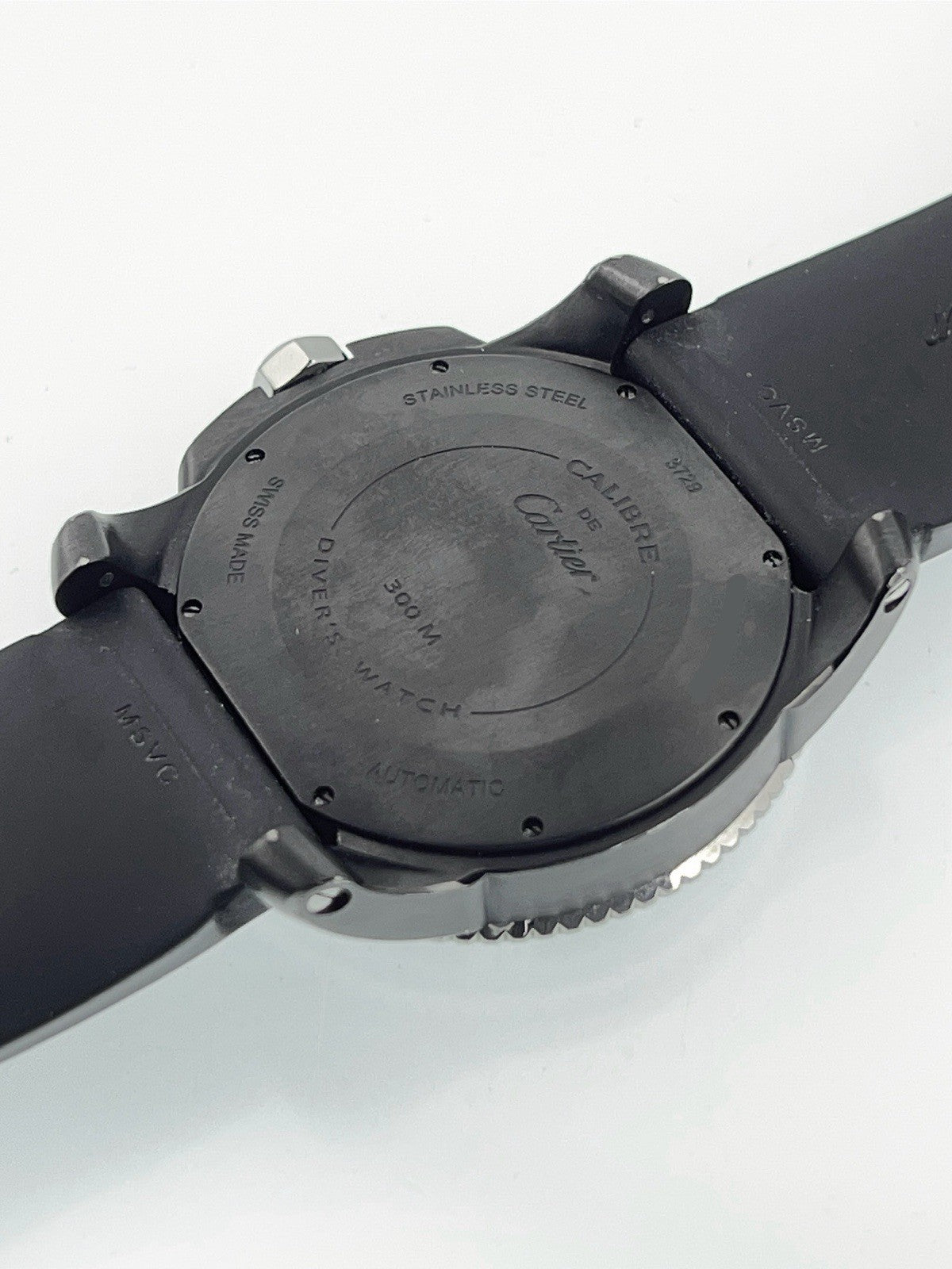 Cartier Calibre Stainless Steel Black Dial 42mm Automatic Mens Watch WSCA0006