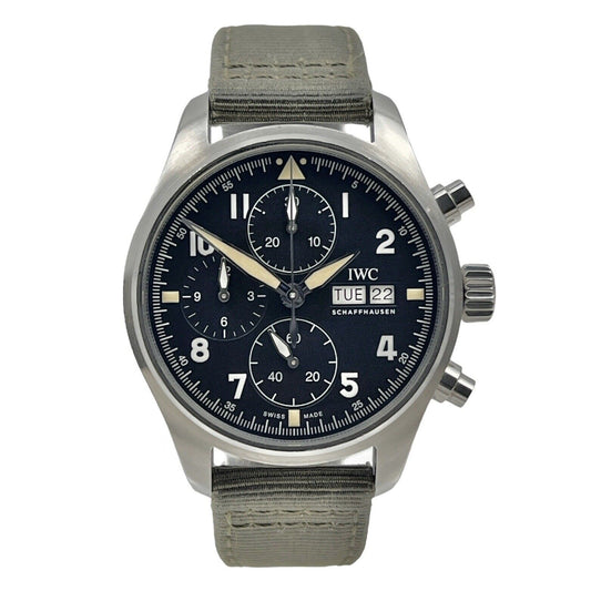 2019 IWC Pilot Spitfire Chronograph IW387901 Men's Watch Stainless Steel  - B/P
