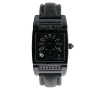De Grisogono Uno Dual Time Steel Black Dial 33mm Automatic Unisex 861/1300-3