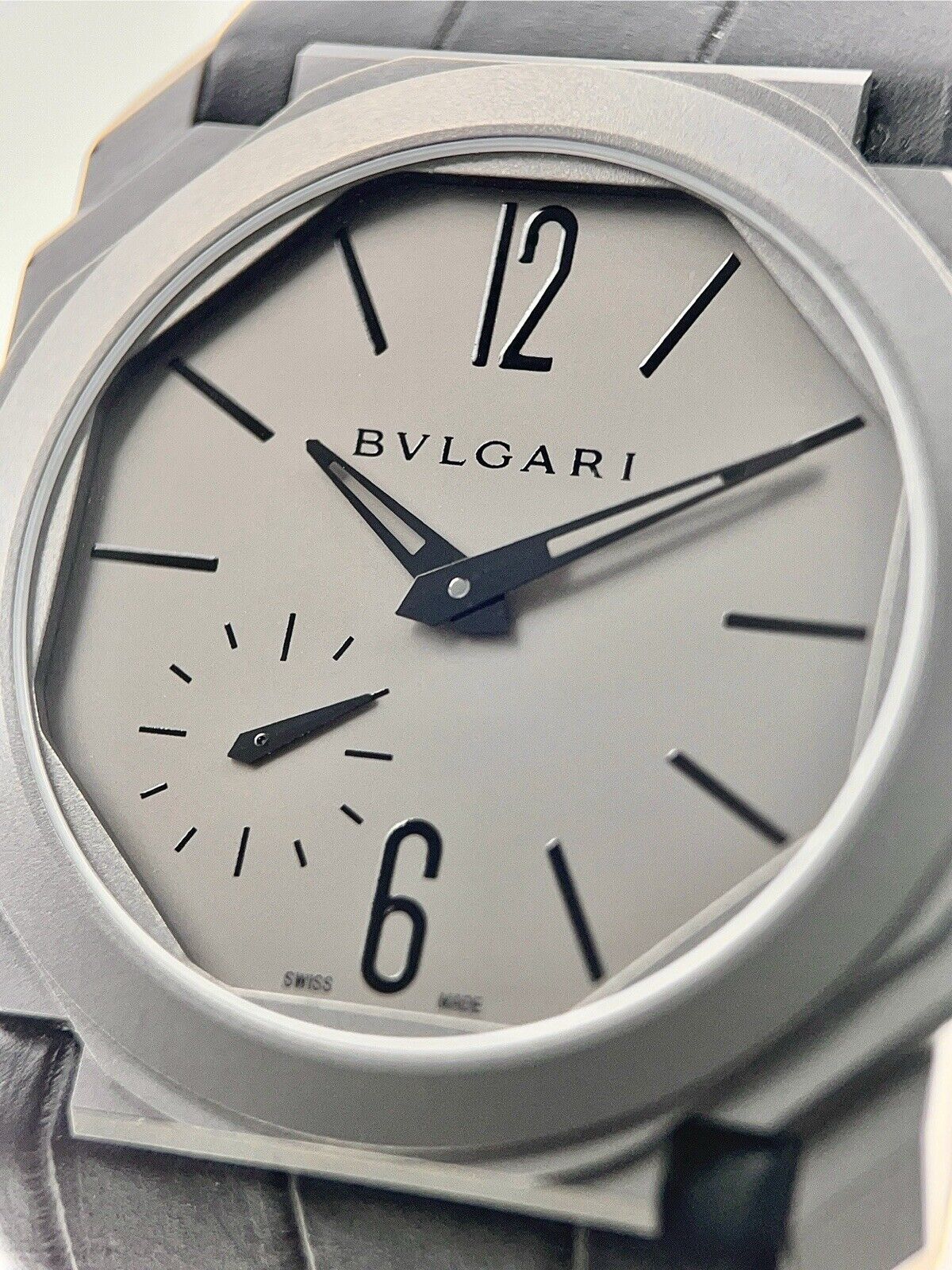 Bvlgari Octo Finissimo Ultra Thin Titanium 40mm Automatic Men’s Watch BGO40TXT