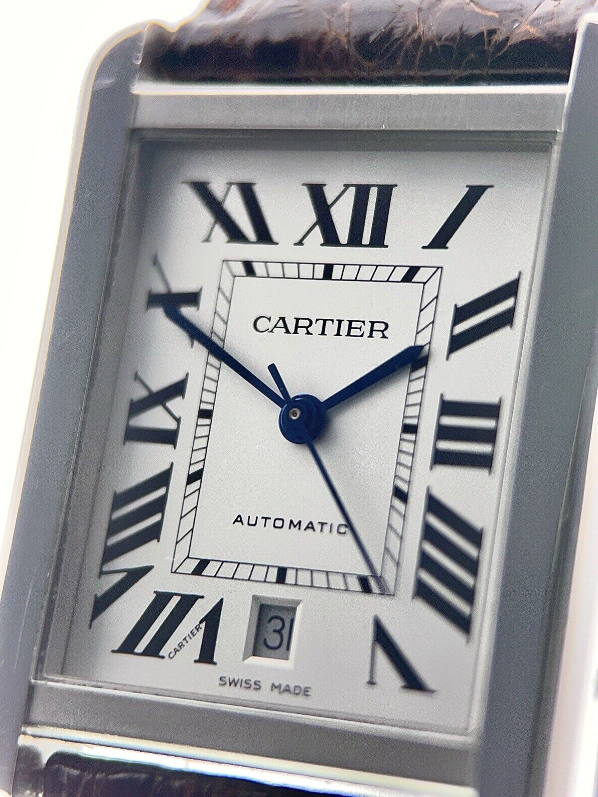 Cartier Tank Solo XL Steel Silver Color Dial 31mm Automatic Men’s Watch WSTA0029