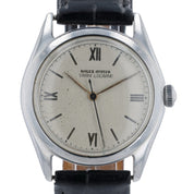 Rolex Oyster Varini Locarno Silver Dial Steel 34mm Manual Wind Unisex Watch 4377