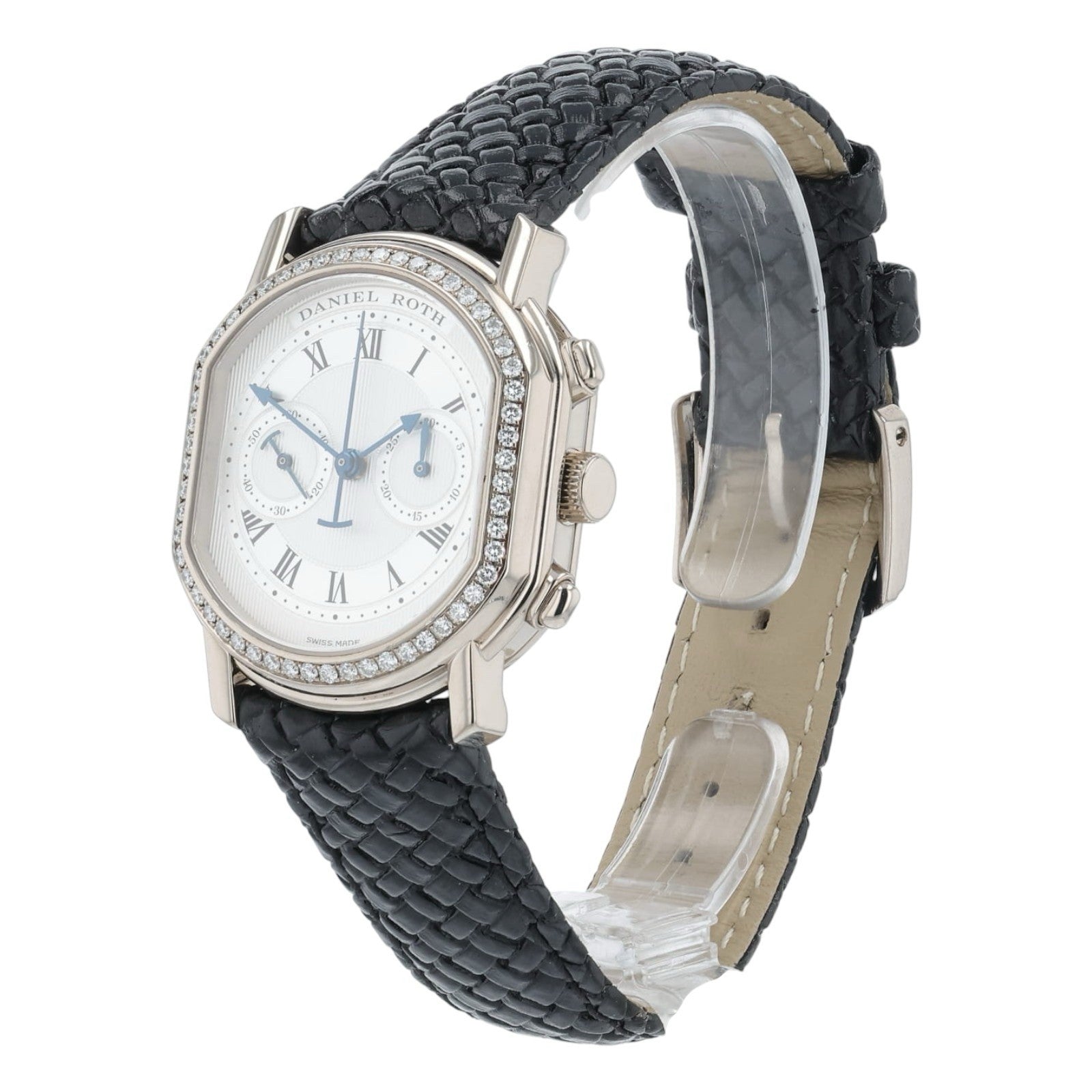 Daniel Roth Chronograph 18k White Gold Silver Dial 31x34mm Automatic Watch C447