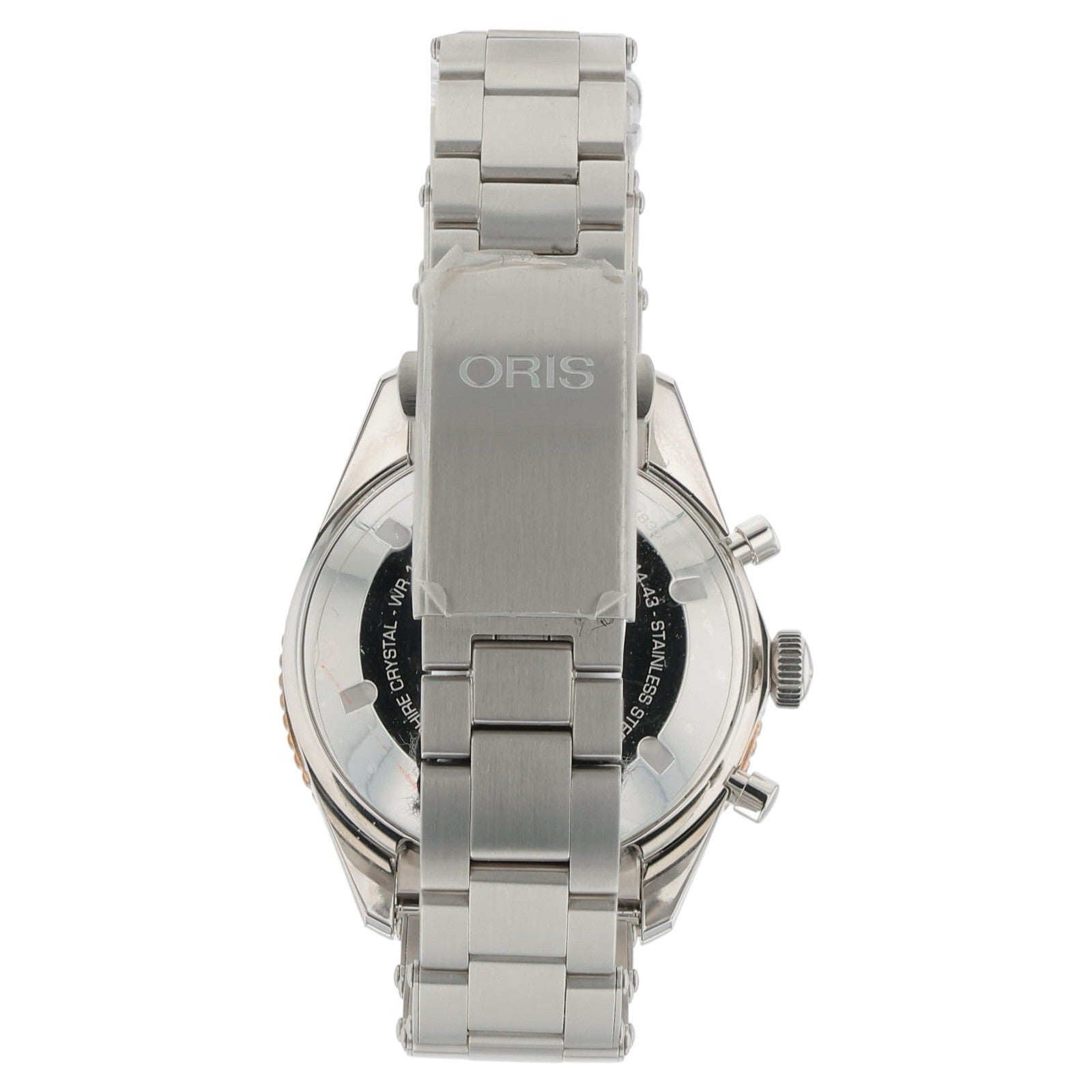 Oris 65 Chronograph Black Dial Steel 43mm Automatic Mens Watch 01 771 7744 4354