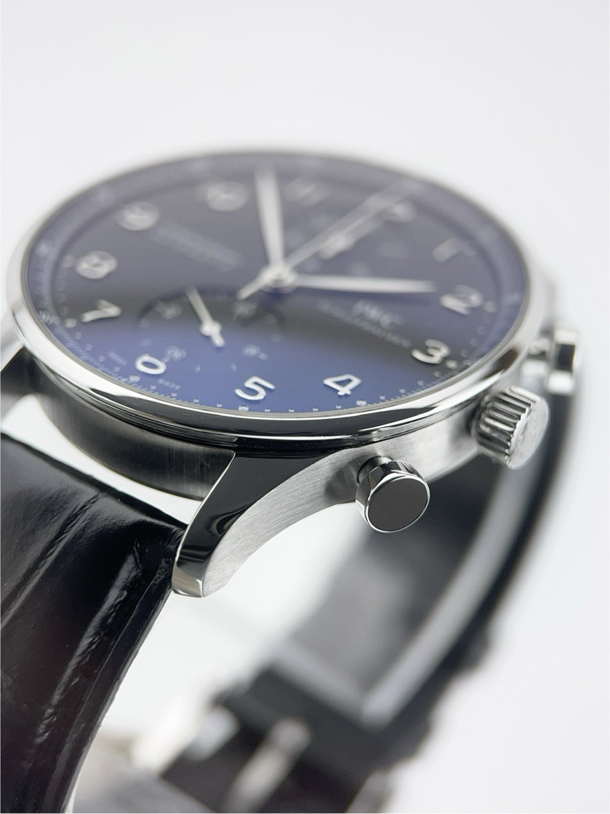 IWC Portuguese Stainless Steel Black Dial 41mm Automatic Men's Watch IW371438