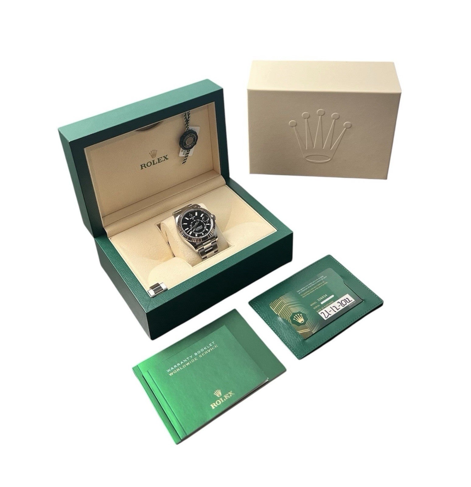 Rolex Sky-Dweller Black Dial Stainless Steel 42mm Automatic Men’s Watch 336934