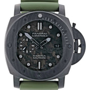 Panerai Submersible Carbon Case Black Dial 47mm Automatic Mens Watch PAM00979