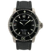 Blancpain Fifty Fathoms Black Dial Titanium 45mm Automatic Mens 5050 12B30 B52A