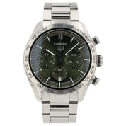 Tag Heuer Chrono Green Dial Stainless Steel 44mm Automatic Mens Watch CBN2A10
