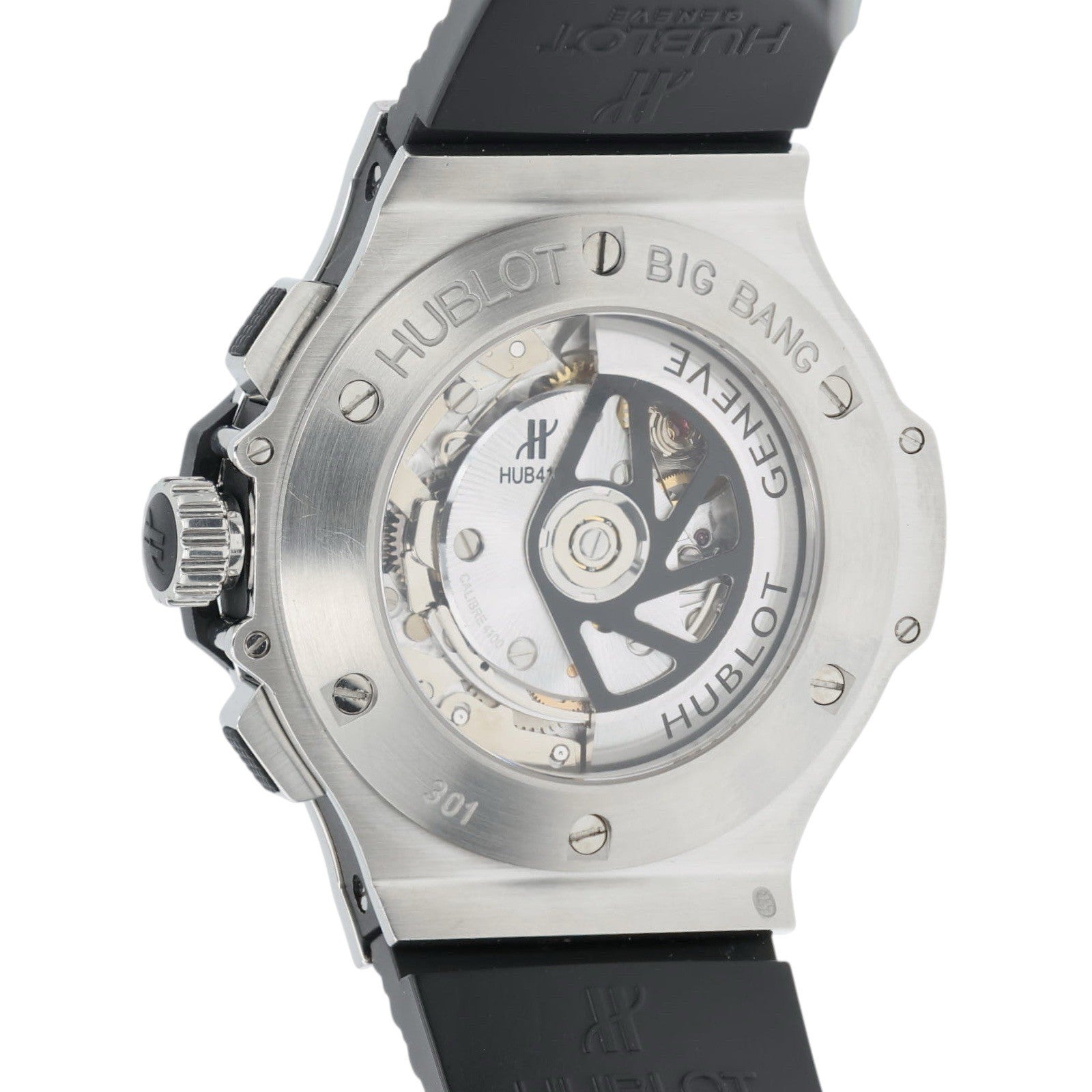 Hublot Big Bang Black Dial Diamond Steel 44mm Automatic Mens 301.SX.140.RX.114