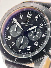 Breitling Super Avi Ceramic Black Dial 46mm Automatic Men’s Watch SB0445