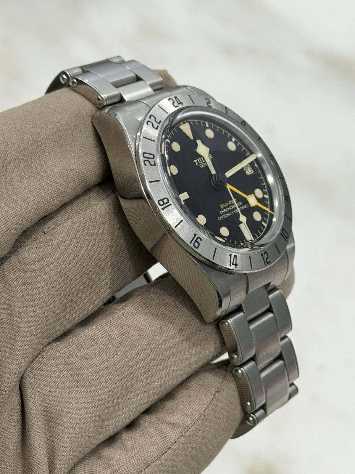 2022 Tudor Black Bay Pro Stainless Steel GMT Men's Black Dial Watch 79470