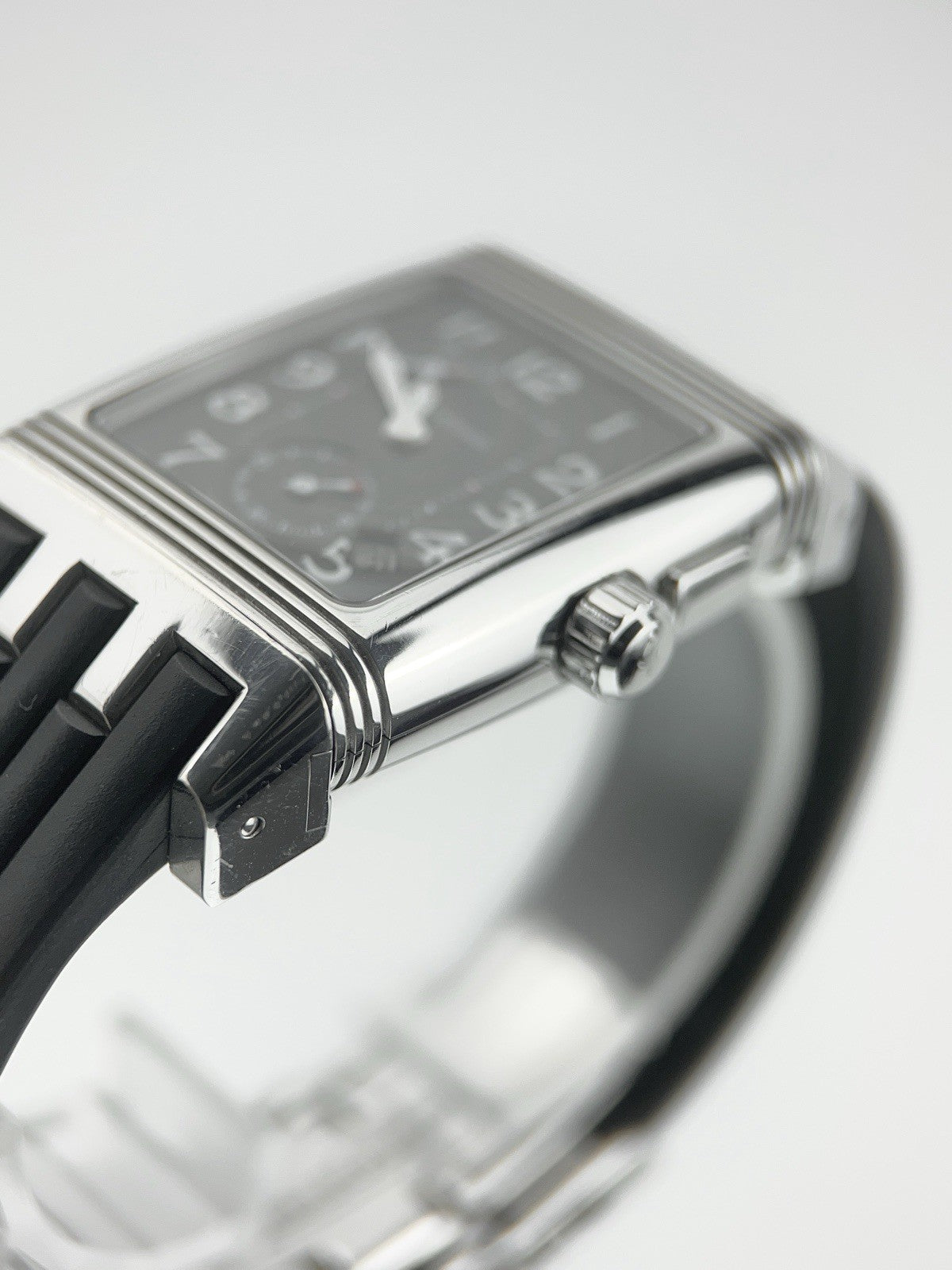 Jaeger-LeCoultre Reverso Steel Grey Dial 28mm Manual Wind Mens Watch Q2948601
