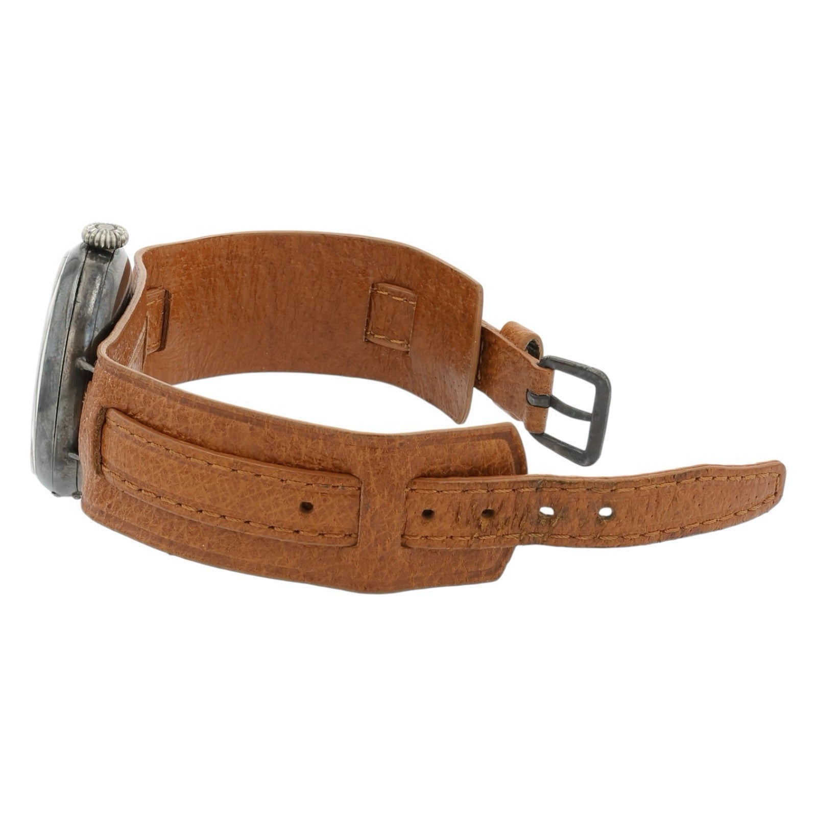 Rolex Dunklings White Dial Silver Case 33mm Manual Wind Men’s Watch