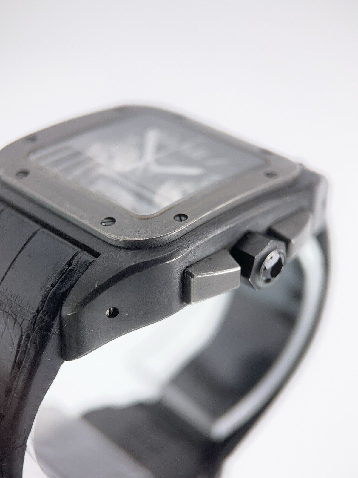 Cartier Santos 100 Chronograph Titanium Black 46mm Automatic Watch W2020005