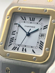 Cartier Santos Gold & Steel Silver Dial 29mm Automatic Men’s Watch 2961