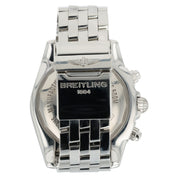 Breitling Chronograph GMT Black Dial Stainless Steel 47mm Automatic Mens AB0410