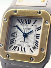 Cartier Santos Galbee Two Tone 24mm Automatic Ladies Watch 2423