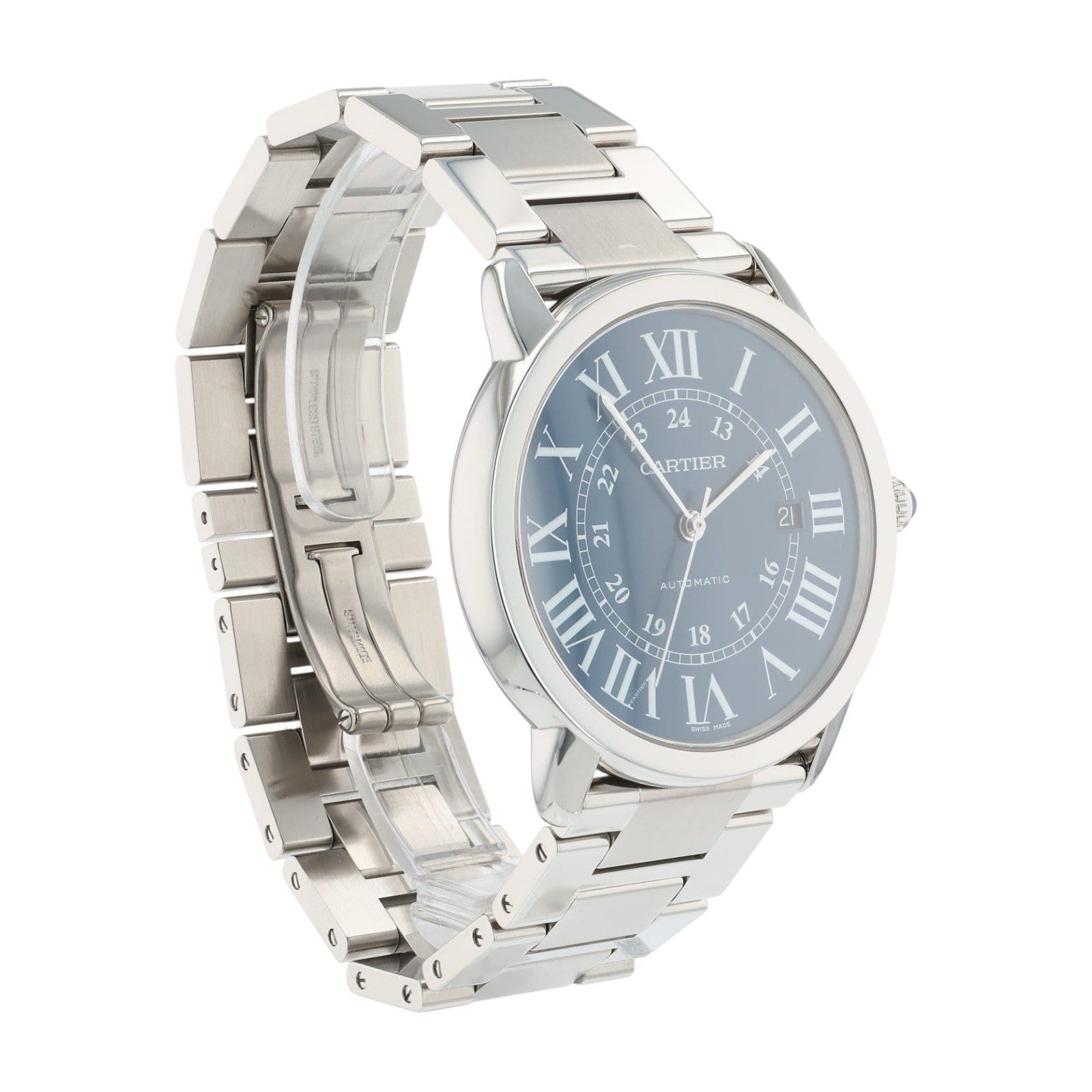Cartier Ronde Solo de Cartier Stainless Steel Blue Dial 42mm Automatic WSRN0023