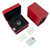 Cartier Santos Stainless Steel Blue Dial Medium Size Automatic Mens WSSA0063