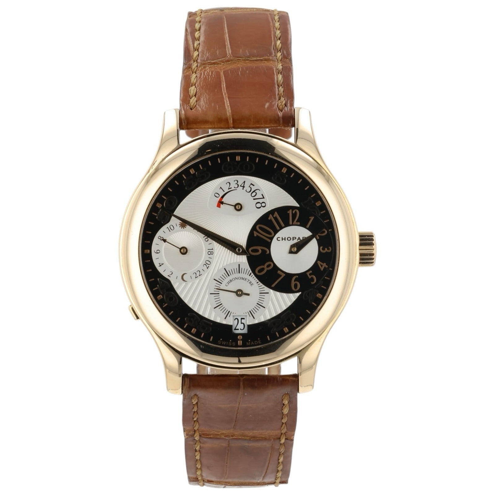 Chopard LUC Silver Dial 18k Yellow Gold 40mm Manual Wind Men’s Watch 17/1874