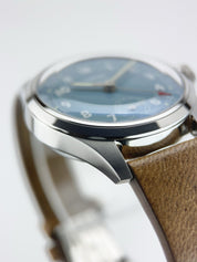 Oris Big Crown Stainless Steel Blue Dial 38mm Manual Wind Mens Watch 7786