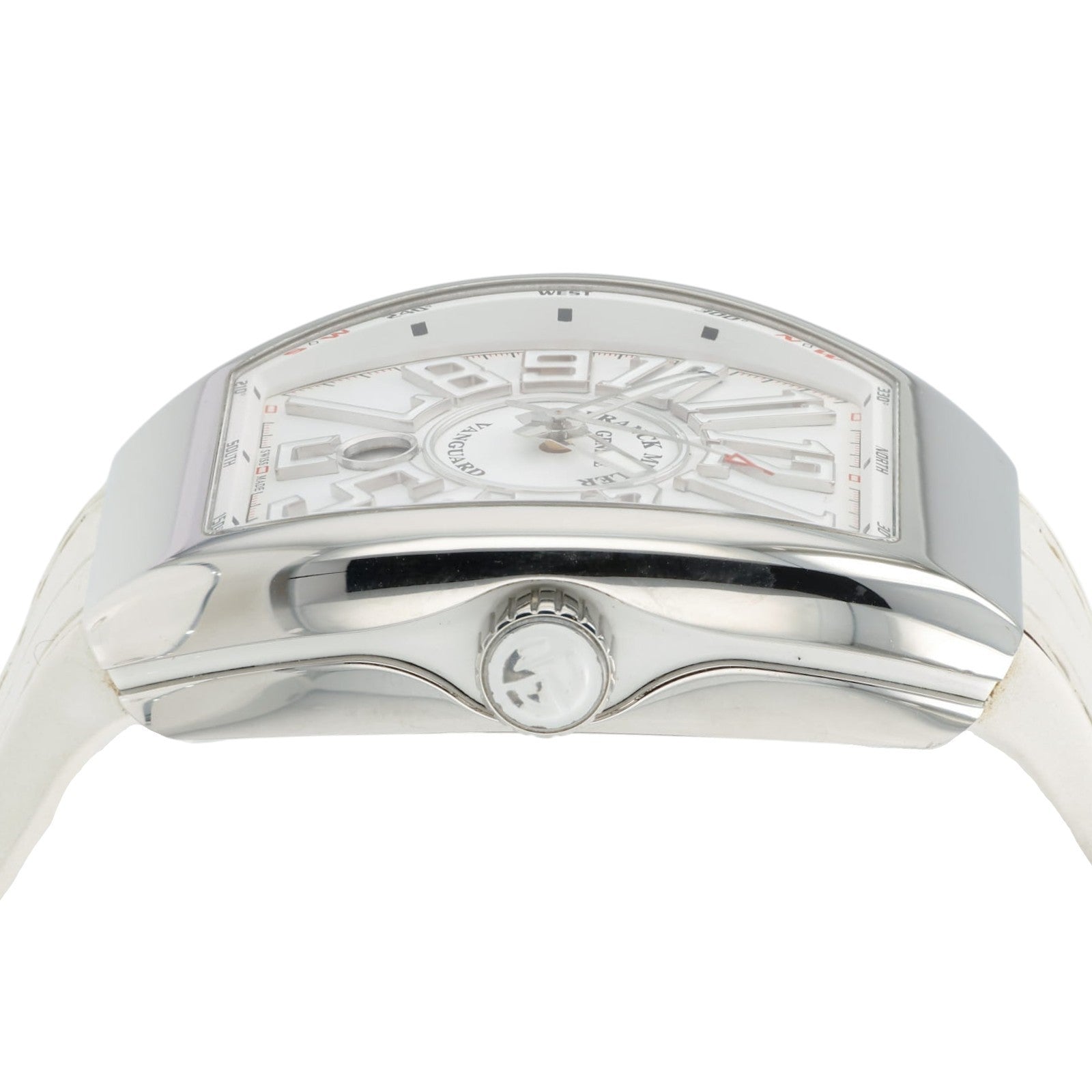 Franck Muller Vanguard White Dial Stainless Steel 45mm Automatic Mens V45 SC DT