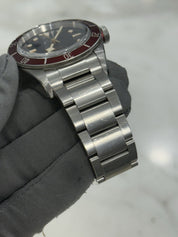 Tudor Black Bay Smiley Stainless Steel Red 41mm Automatic Watch 79220R