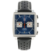 Tag Heuer Monaco Blue Dial Stainless Steel 39mm Automatic Mens Watch CAW2111-0