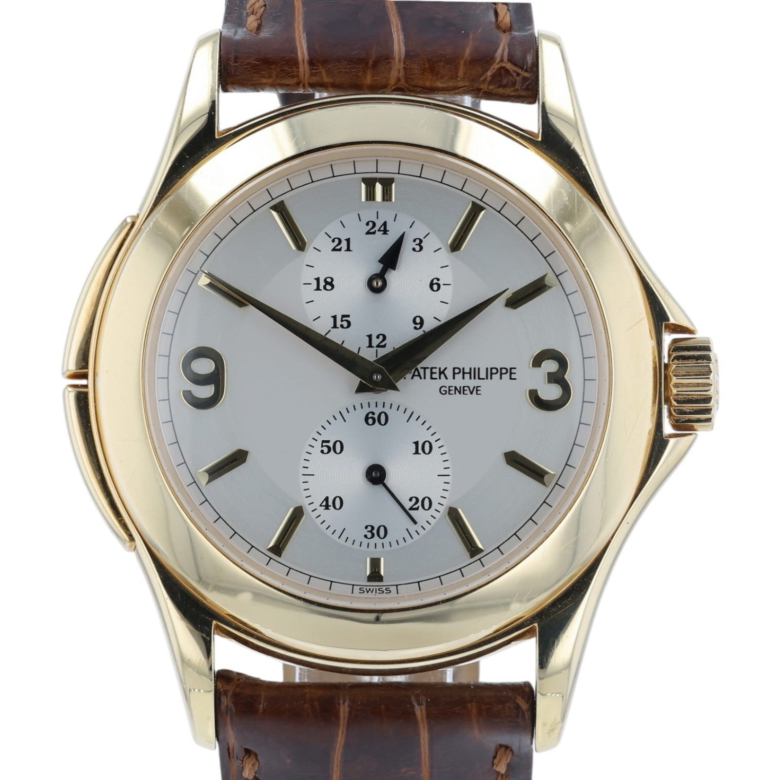 Patek Calatrava Silver Dial 18k Yellow Gold 37mm Manual Wind Men’s Watch 5134J