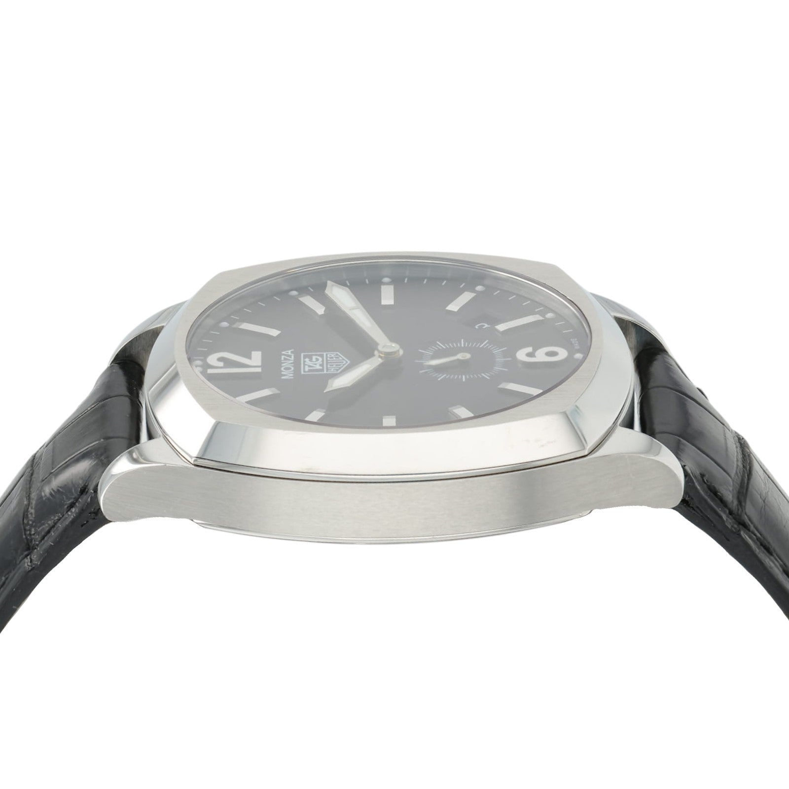 Tag Heuer Monza Black Dial Stainless Steel 38mm Automatic Mens Watch WR2110