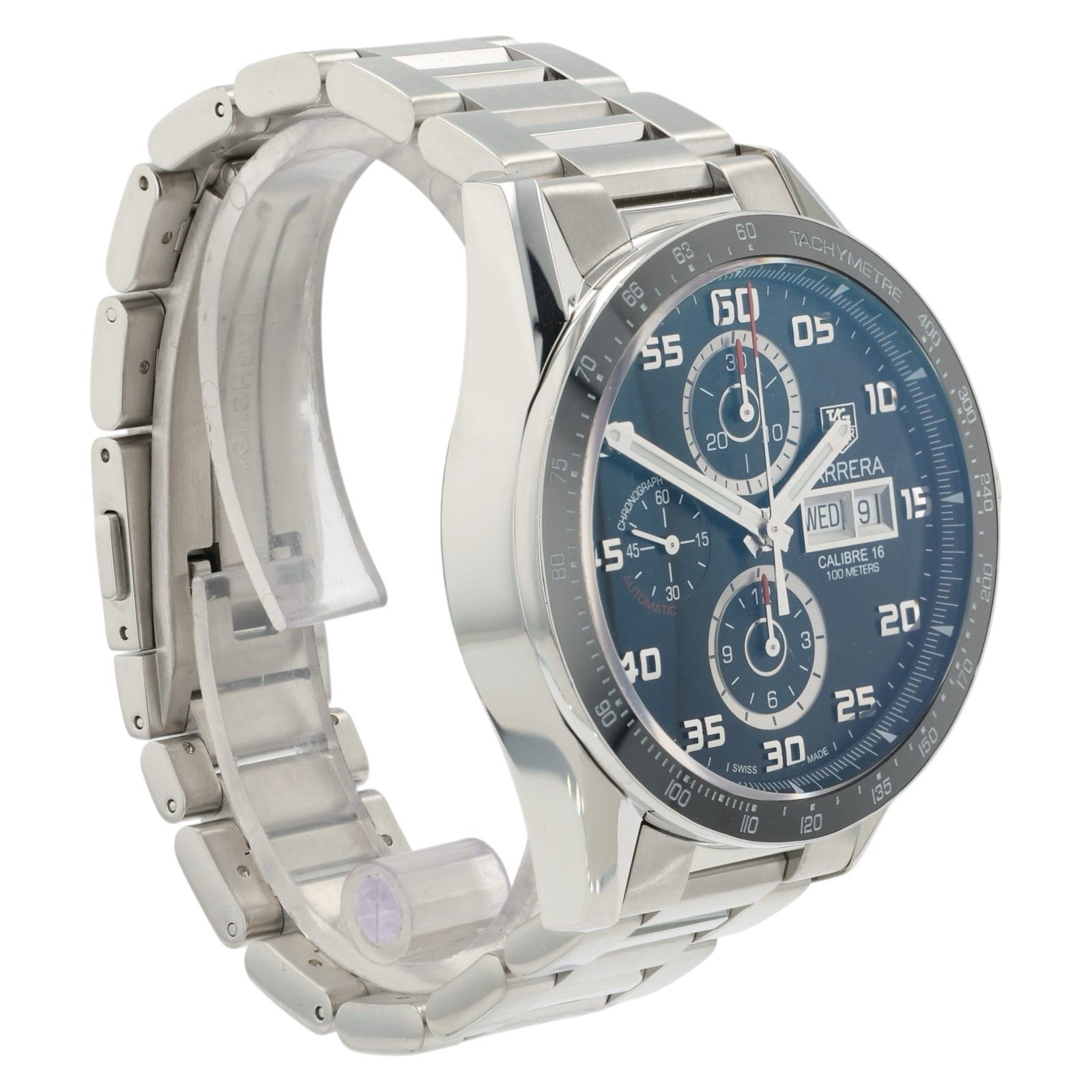 Tag Heuer Carrera Black Dial Stainless Steel 43mm Automatic Men’s Watch CV2A1R