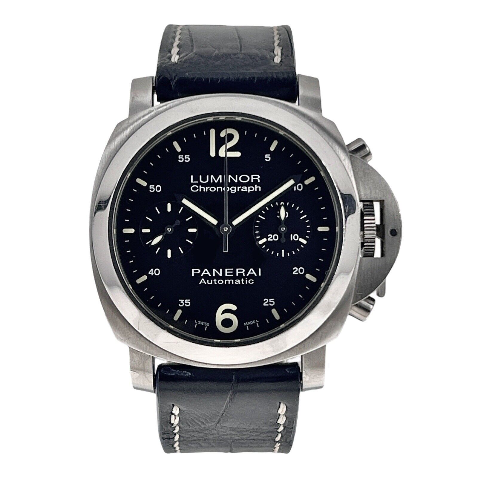 Panerai-Luminor Chronograph Steel 40mm Automatic Men’s Watch PAM00310 W/ B&P