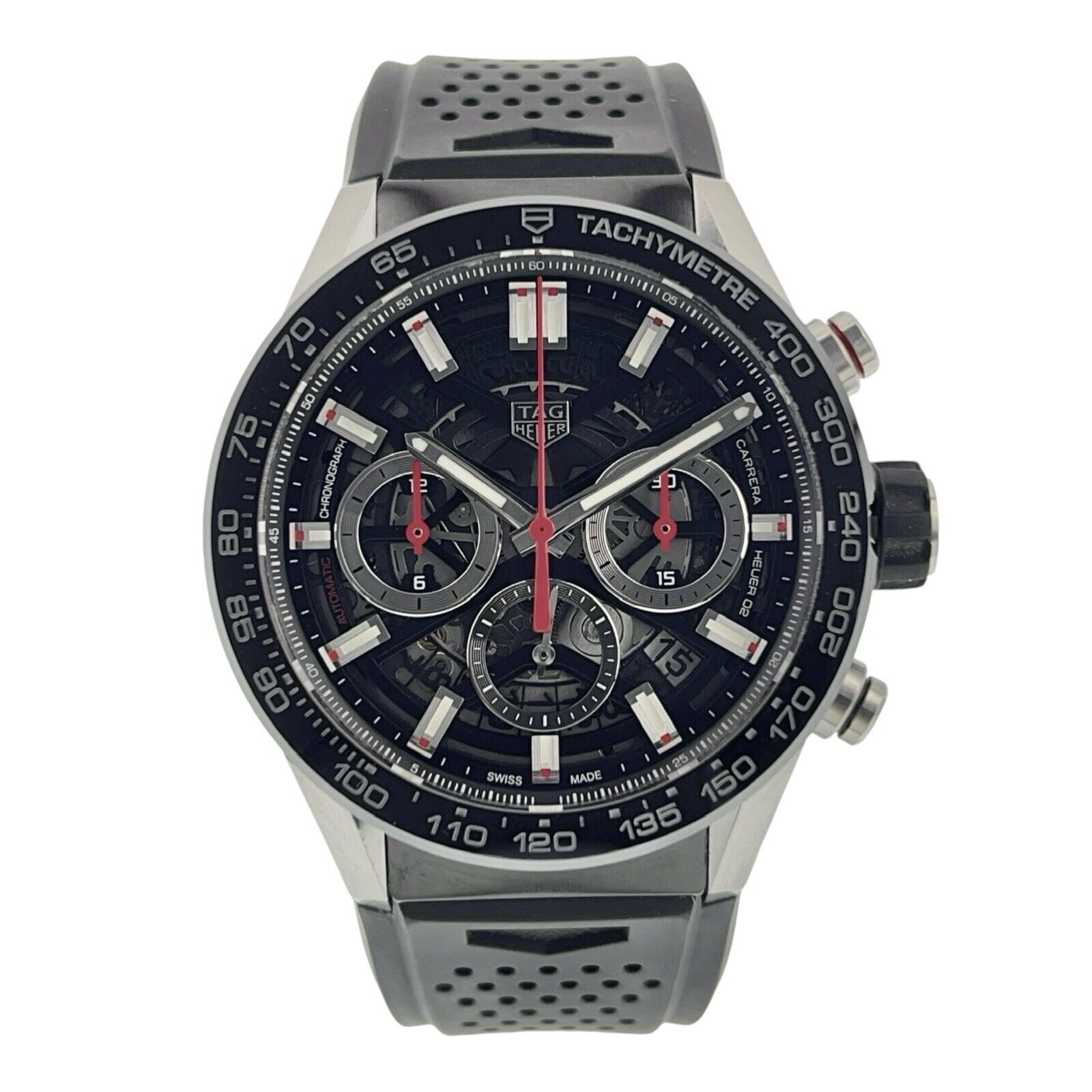 Tag Heuer Carrera Stainless Steel Black Dial 43mm Automatic Men’s Watch CBG2010