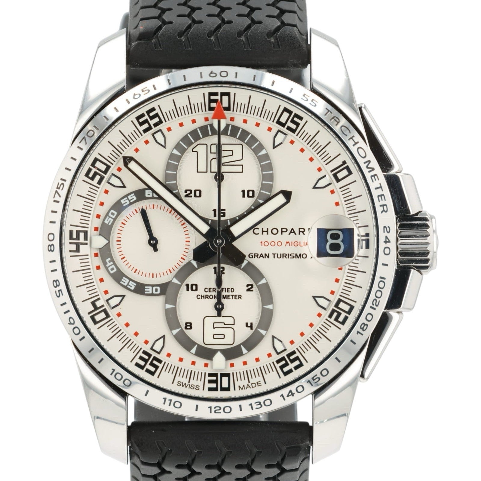 Chopard Mille Miglia White Dial Stainless Steel 44mm Automatic Men’s Watch 8459