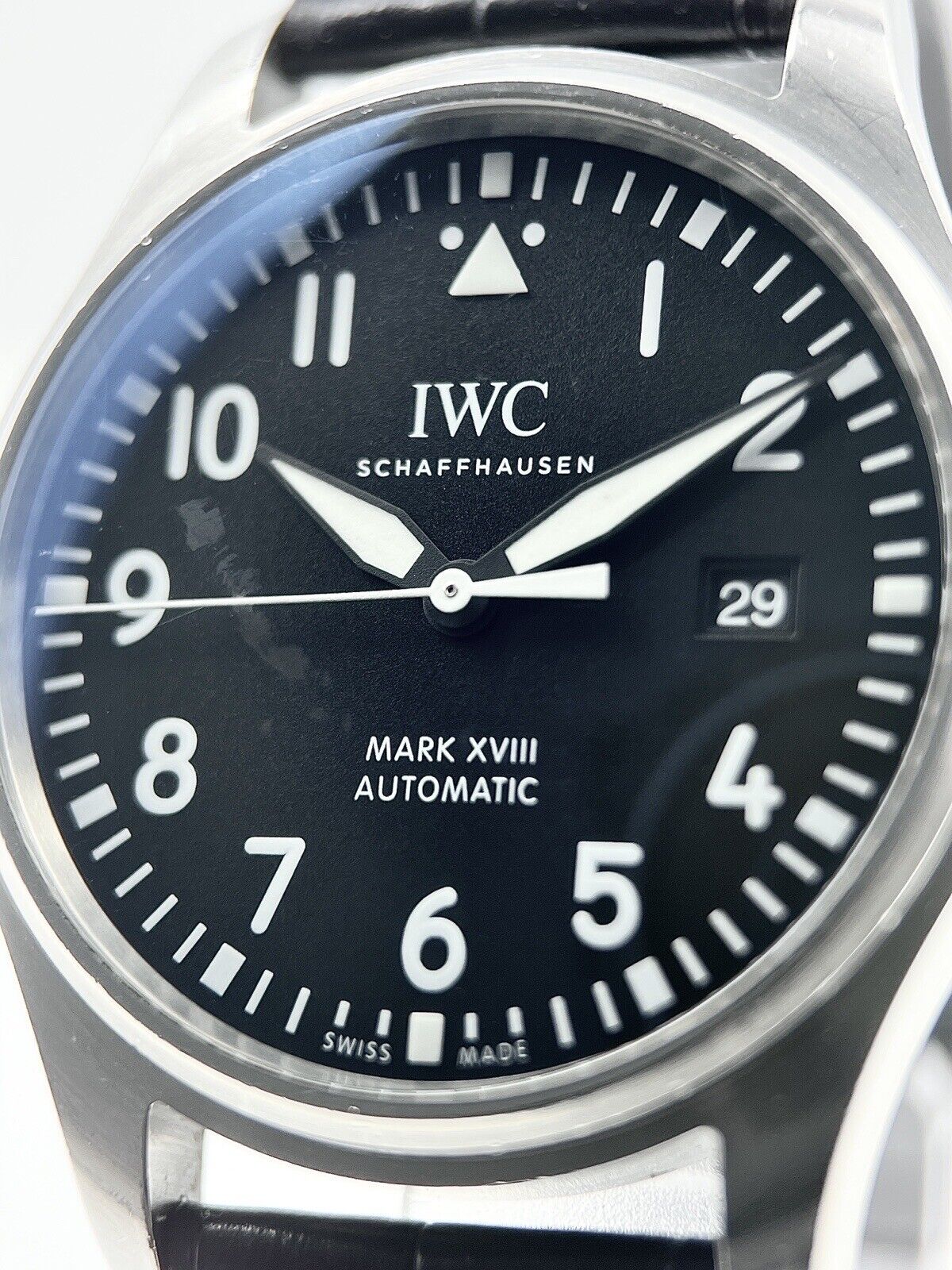 IWC Pilot's Watch Mark XVIII Black Dial Stainless Steel 40mm IW327001 Auto Watch