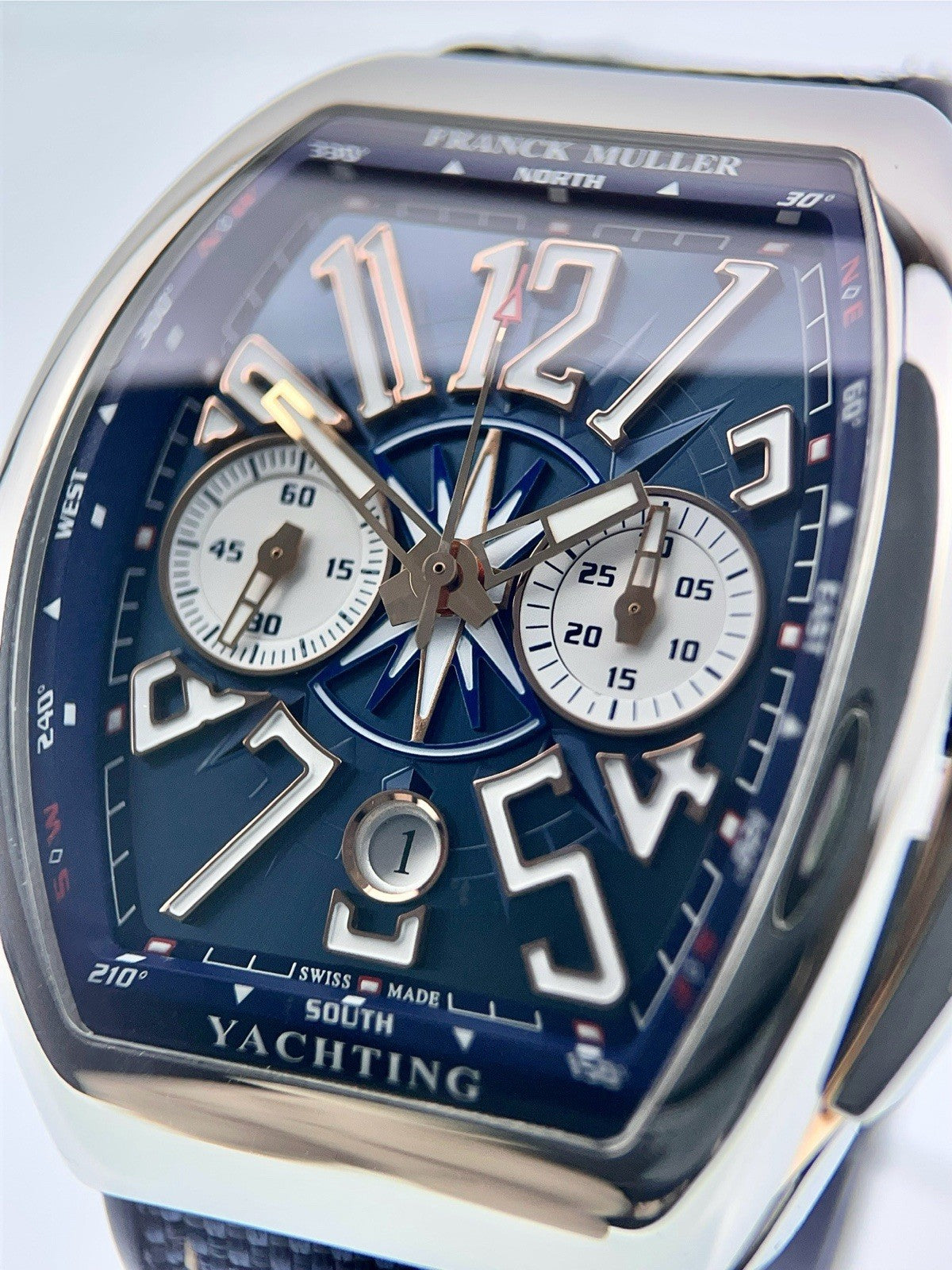 Franck Muller Vanguard Steel And Gold Blue Dial 44mm Automatic Men’s V45SCDT