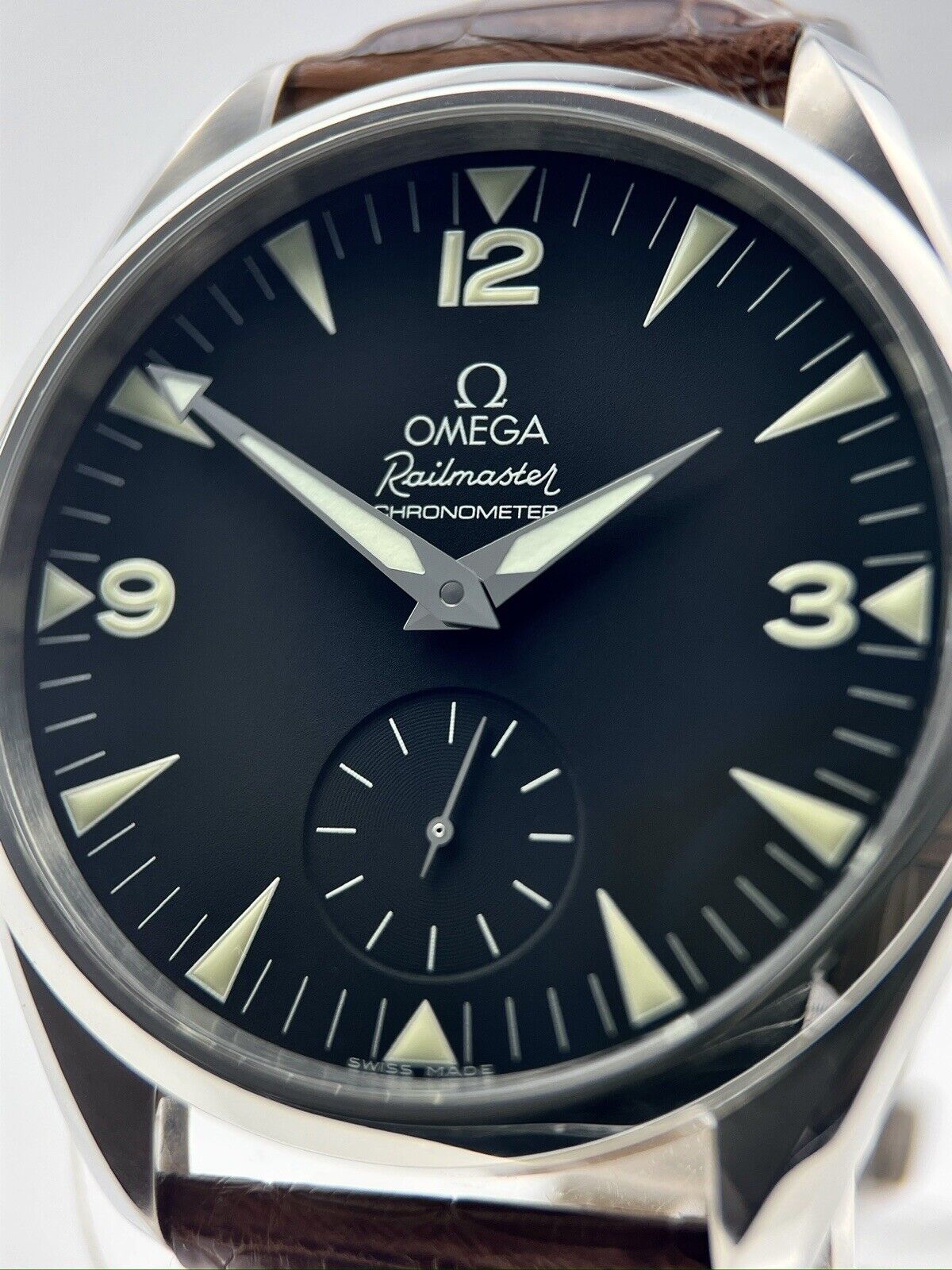 Omega Ref-2806.52.37 Seamaster Railmaster Chronometer Manual Winding Men 49mm