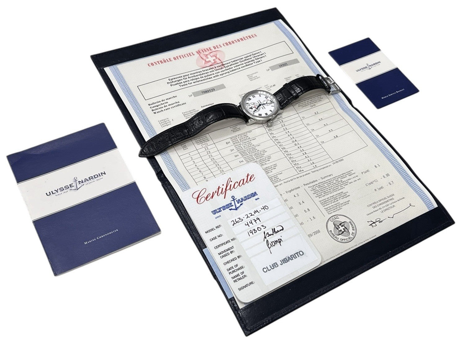 Ulysse Nardin Marine Stainless Steel White Dial 38mm Automatic Mens Watch 263-22