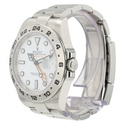 2019 Rolex Explorer II White Dial Steel 42mm Automatic Men’s Watch 216570