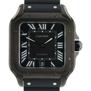Cartier Santos Stainless Steel Black Dial 39x47mm Automatic Men’s Watch WSSA0039
