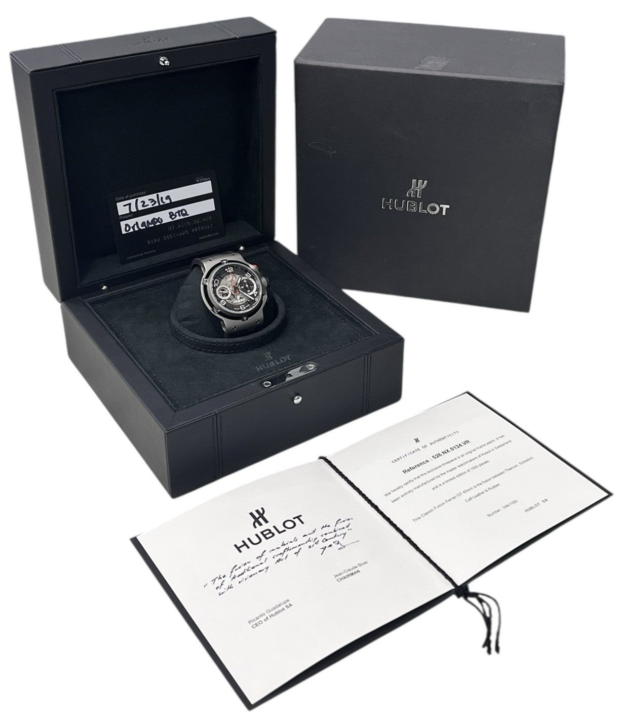 Hublot Classic Fusion Ferrari Titanium Skeleton Dial 45mm Men's 526.NX.0124.VR