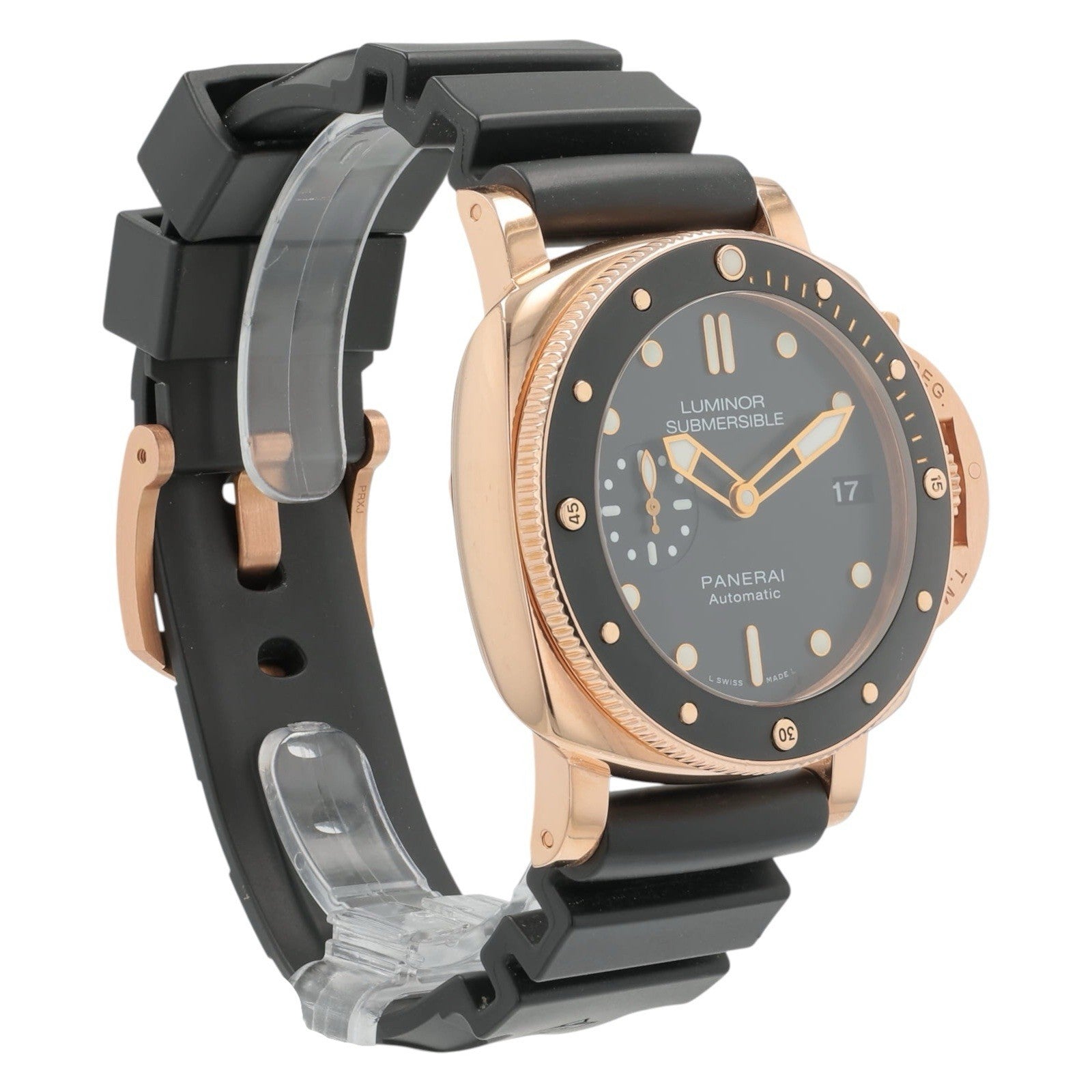 Panerai Luminor Submersible 18k Gold Black Dial 42mm Automatic Men's PAM00684